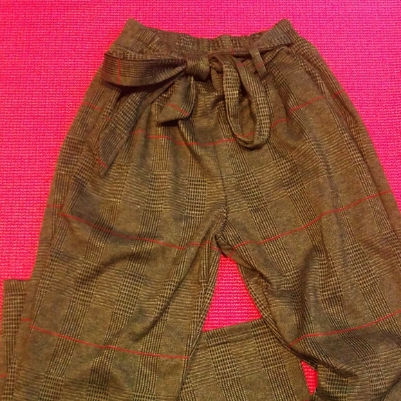 Love Tree Plaid Trouser Pants - Picture 3 of 3